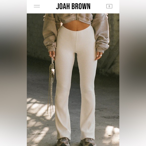 JOAH BROWN — ribbed fitted flare —  XS/S - Picture 2 of 8